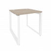 Onix Стол рабочий на О-образном м/к O.MO-SP-0.8 Дуб Аттик/Металл Белый 780*800*750