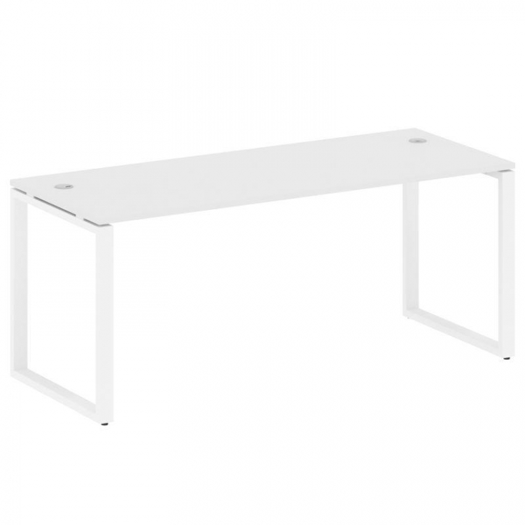 Metal System Стол письменный на О-образном м/к БО.СП-5 Белый/Металл Белый 1800*720*750