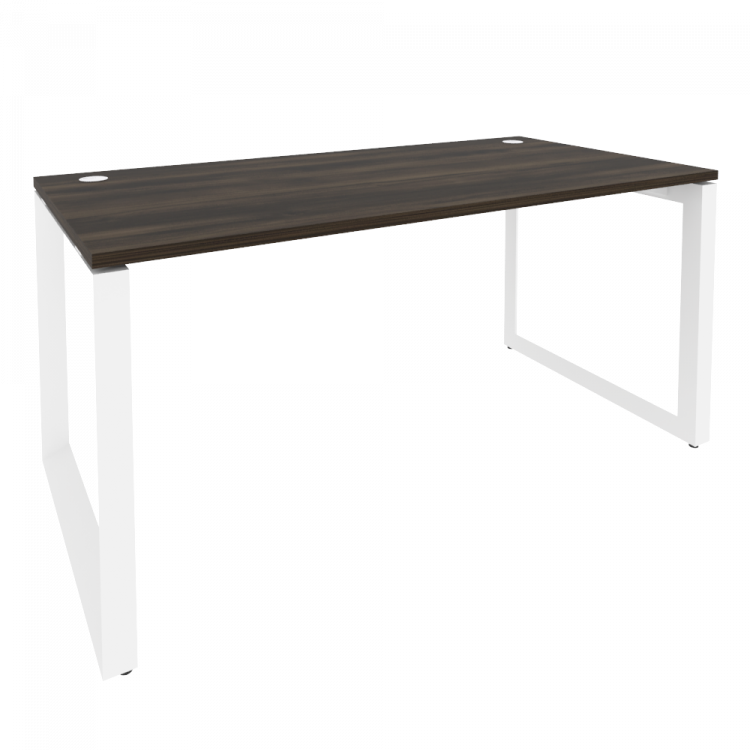 Onix Стол рабочий на О-образном м/к O.MO-SP-4.8 Дуб Мали/Металл Белый 1580*800*750