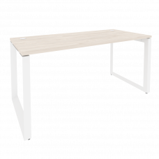 Onix Стол рабочий на О-образном м/к O.MO-SP-4.7 Денвер Светлый/Металл Белый 1580*720*750