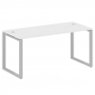 Metal System Стол письменный на О-образном м/к БО.СП-4 Белый/Металл Серый 1600*720*750