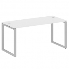 Metal System Стол письменный на О-образном м/к БО.СП-4 Белый/Металл Серый 1600*720*750