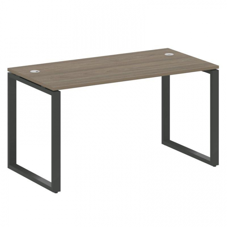 Metal System Стол письменный на О-образном м/к БО.СП-3 Вяз Благородный/Металл Антрацит 1400*720*750