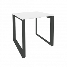 Onix Стол рабочий на О-образном м/к O.MO-SP-0.7 Белый Бриллиант/Металл Антрацит 780*720*750