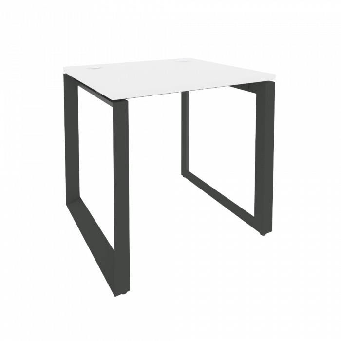 Onix Стол рабочий на О-образном м/к O.MO-SP-0.7 Белый Бриллиант/Металл Антрацит 780*720*750