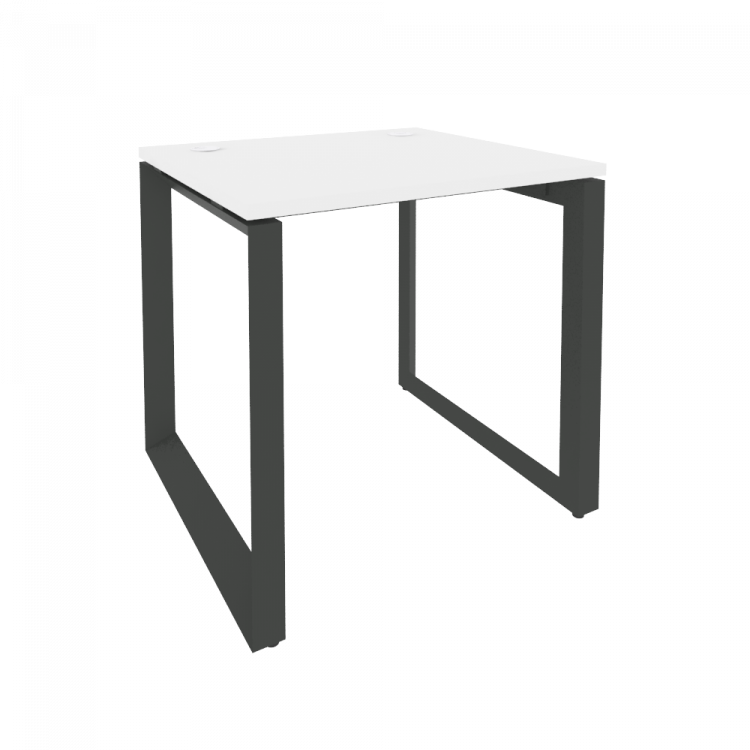 Onix Стол рабочий на О-образном м/к O.MO-SP-0.7 Белый Бриллиант/Металл Антрацит 780*720*750