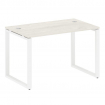 Metal System Стол письменный на О-образном м/к БО.СП-2 Дуб Наварра/Металл Белый 1200*720*750