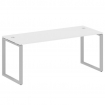Metal System Стол письменный на О-образном м/к БО.СП-5 Белый/Металл Серый 1800*720*750