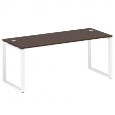 Metal System Стол письменный на О-образном м/к БО.СП-5 Венге Цаво/Металл Белый 1800*720*750