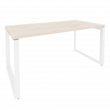 Onix Стол рабочий на О-образном м/к O.MO-SP-4.8 Денвер Светлый/Металл Белый 1580*800*750