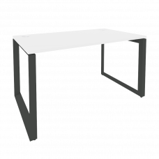 Onix Стол рабочий на О-образном м/к O.MO-SP-3.8 Белый Бриллиант/Металл Антрацит 1380*800*750