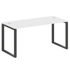 Metal System Стол письменный на О-образном м/к БО.СП-4 Белый/Металл Антрацит 1600*720*750