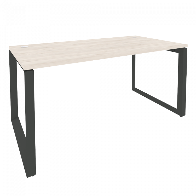 Onix Стол рабочий на О-образном м/к O.MO-SP-4.8 Денвер Светлый/Металл Антрацит 1580*800*750