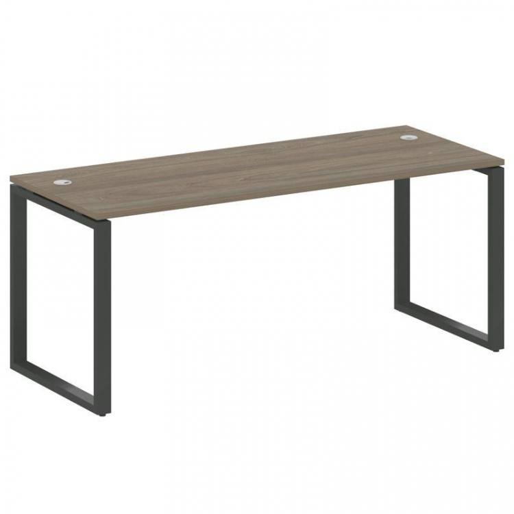 Metal System Стол письменный на О-образном м/к БО.СП-5 Вяз Благородный/Металл Антрацит 1800*720*750