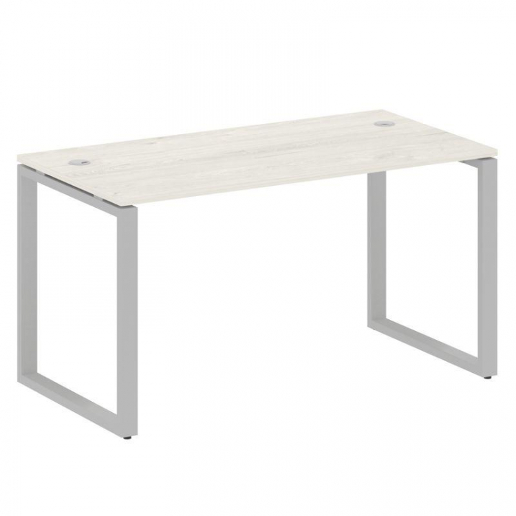 Metal System Стол письменный на О-образном м/к БО.СП-3 Дуб Наварра/Металл Серый 1400*720*750