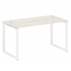 Metal System Стол письменный на О-образном м/к БО.СП-3 Дуб Наварра/Металл Белый 1400*720*750