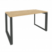 Onix Стол рабочий на О-образном м/к O.MO-SP-3.7 Тиквуд Светлый/Металл Антрацит 1380*720*750