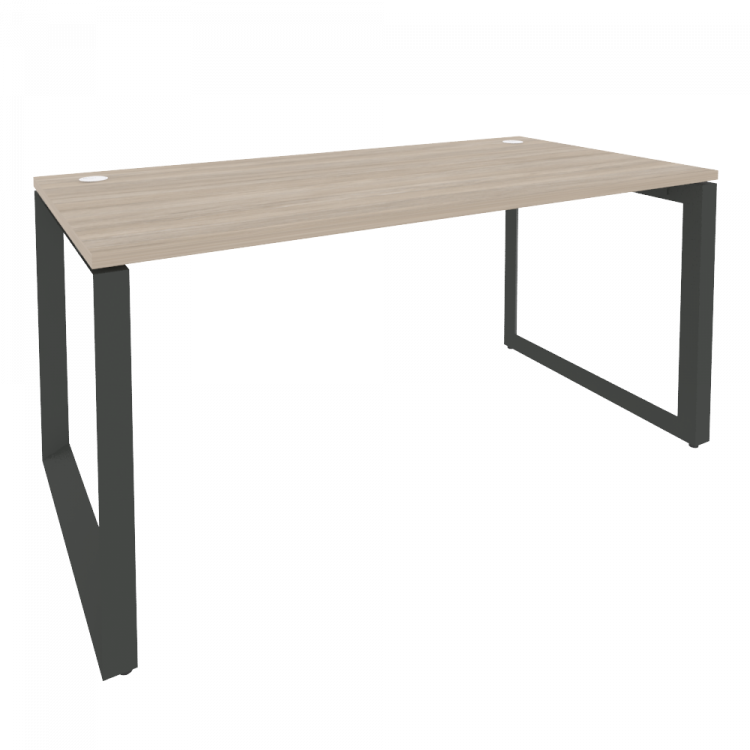 Onix Стол рабочий на О-образном м/к O.MO-SP-4.8 Дуб Аттик/Металл Антрацит 1580*800*750