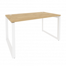 Onix Стол рабочий на О-образном м/к O.MO-SP-3.8 Тиквуд Светлый/Металл Белый 1380*800*750