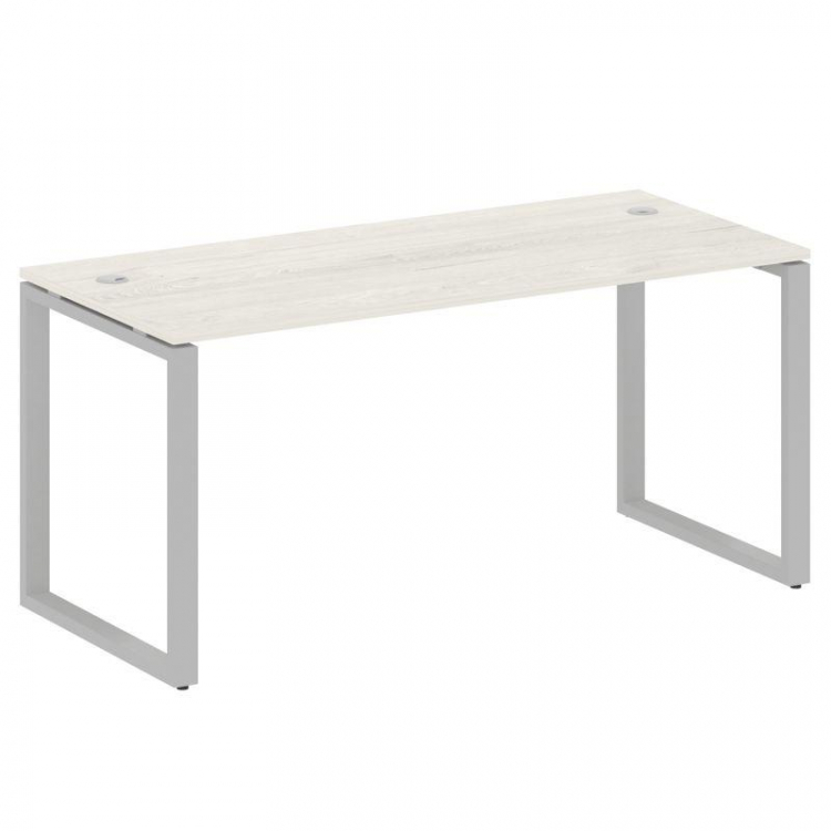 Metal System Стол письменный на О-образном м/к БО.СП-4 Дуб Наварра/Металл Серый 1600*720*750