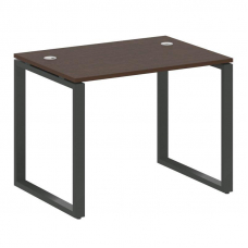 Metal System Стол письменный на О-образном м/к БО.СП-1 Венге Цаво/Металл Антрацит 1000*720*750