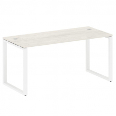 Metal System Стол письменный на О-образном м/к БО.СП-4 Дуб Наварра/Металл Белый 1600*720*750