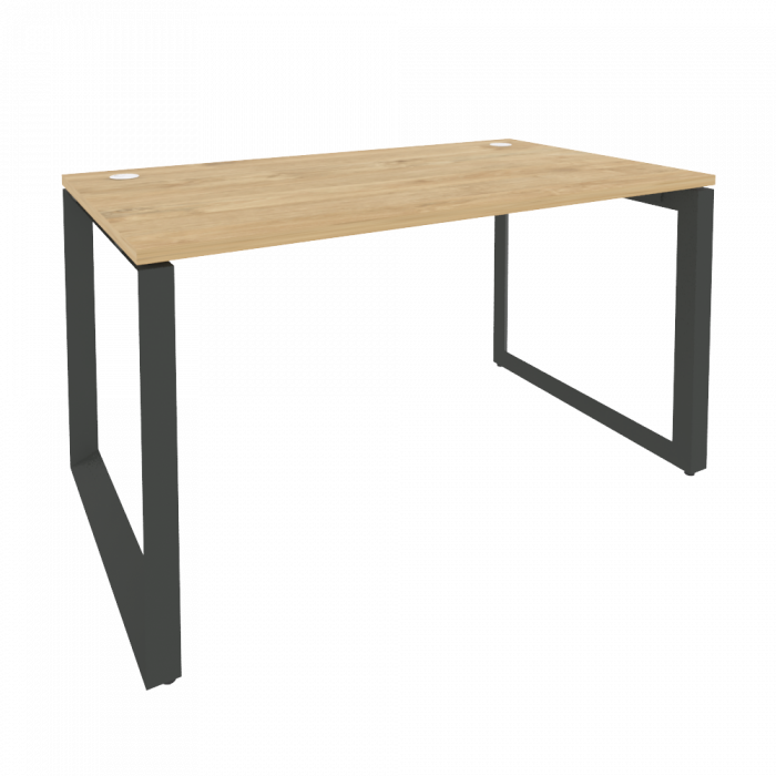 Onix Стол рабочий на О-образном м/к O.MO-SP-3.8 Тиквуд Светлый/Металл Антрацит 1380*800*750
