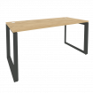Onix Стол рабочий на О-образном м/к O.MO-SP-4.7 Тиквуд Светлый/Металл Антрацит 1580*720*750
