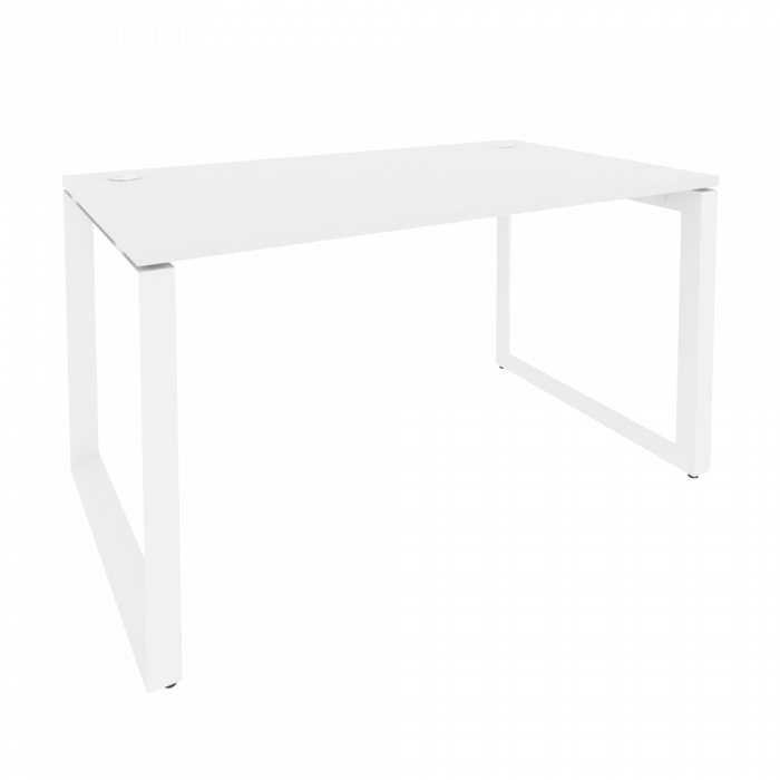 Onix Стол рабочий на О-образном м/к O.MO-SP-3.8 Белый Бриллиант/Металл Белый 1380*800*750