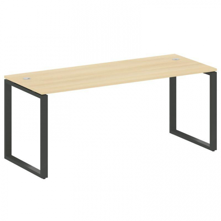 Metal System Стол письменный на О-образном м/к БО.СП-5 Акация Лорка/Металл Антрацит 1800*720*750