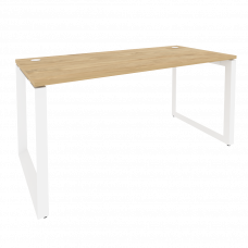 Onix Стол рабочий на О-образном м/к O.MO-SP-4.7 Тиквуд Светлый/Металл Белый 1580*720*750