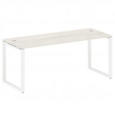 Metal System Стол письменный на О-образном м/к БО.СП-5 Дуб Наварра/Металл Белый 1800*720*750