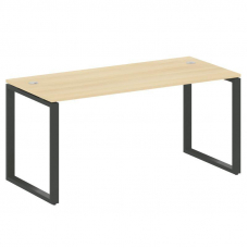 Metal System Стол письменный на О-образном м/к БО.СП-4 Акация Лорка/Металл Антрацит 1600*720*750