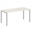Metal System Стол письменный на П-образном м/к БП.СП-4 Дуб Наварра/Металл Серый 1600*720*750