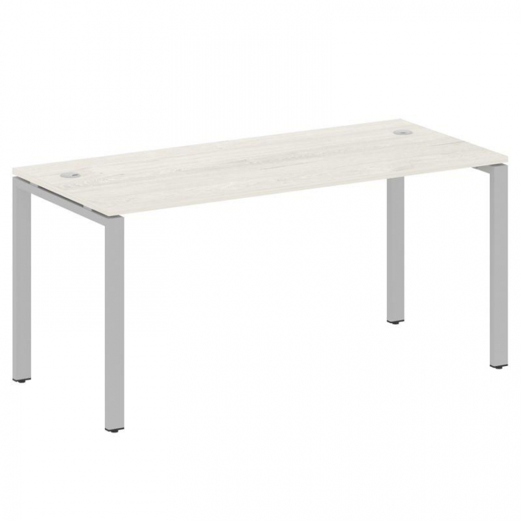 Metal System Стол письменный на П-образном м/к БП.СП-4 Дуб Наварра/Металл Серый 1600*720*750