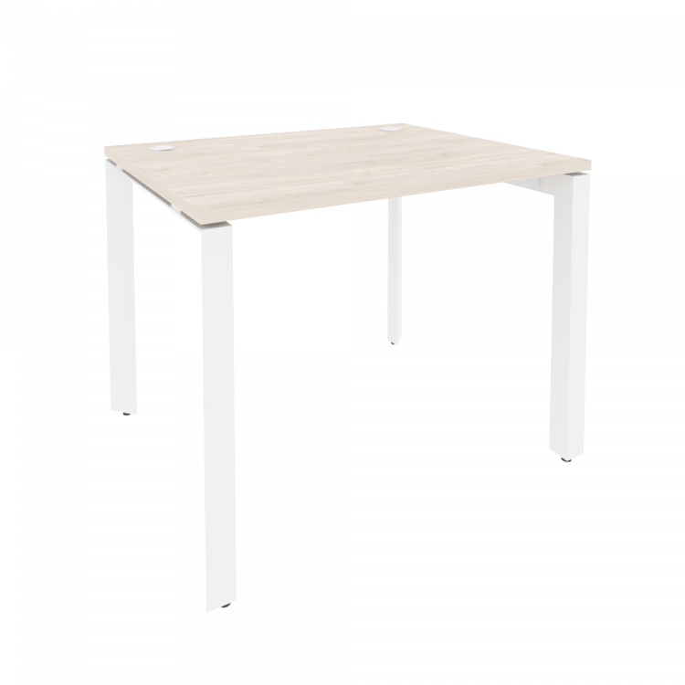Onix Стол рабочий на П-образном м/к O.MP-SP-1.8 Денвер Светлый/Металл Белый 980*800*750
