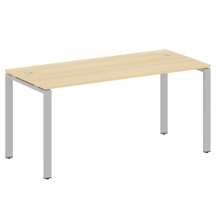 Metal System Стол письменный на П-образном м/к БП.СП-4 Акация Лорка/Металл Серый 1600*720*750