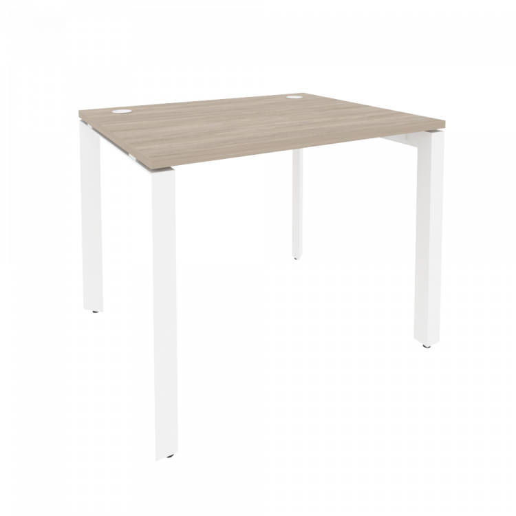 Onix Стол рабочий на П-образном м/к O.MP-SP-1.8 Дуб Аттик/Металл Белый 980*800*750