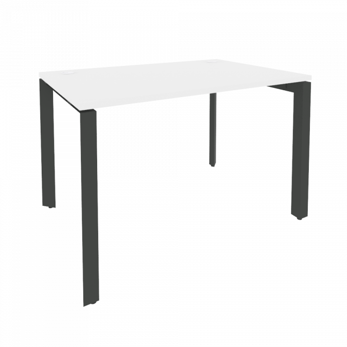 Onix Стол рабочий на П-образном м/к O.MP-SP-2.8 Белый Бриллиант/Металл Антрацит 1180*800*750