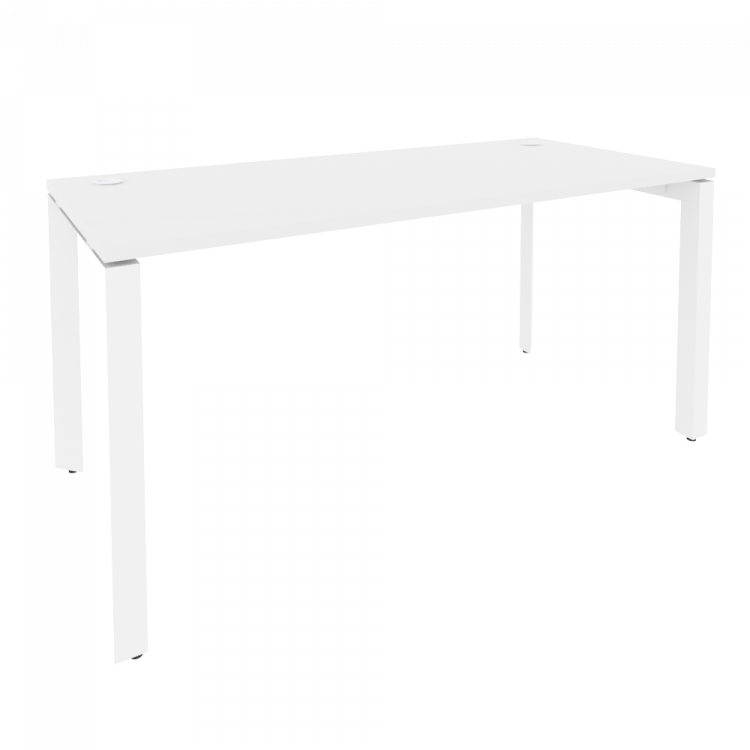 Onix Стол рабочий на П-образном м/к O.MP-SP-4.7 Белый Бриллиант/Металл Белый 1580*720*750