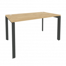 Onix Стол рабочий на П-образном м/к O.MP-SP-3.8 Тиквуд Светлый/Металл Антрацит 1380*800*750