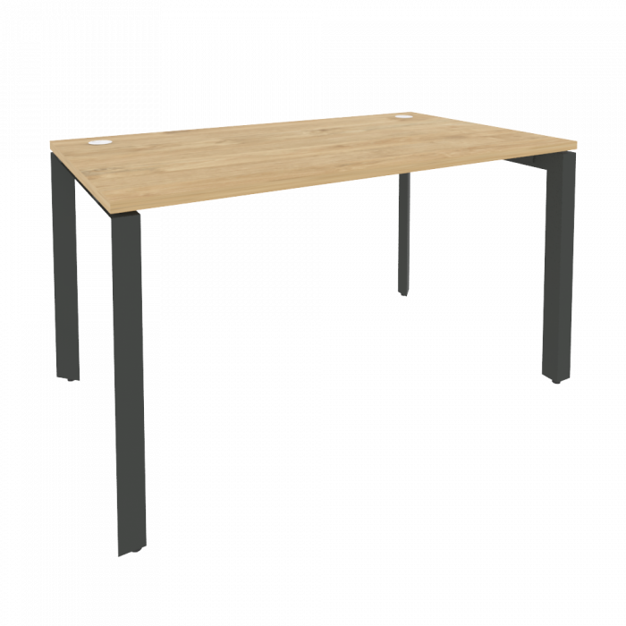 Onix Стол рабочий на П-образном м/к O.MP-SP-3.8 Тиквуд Светлый/Металл Антрацит 1380*800*750