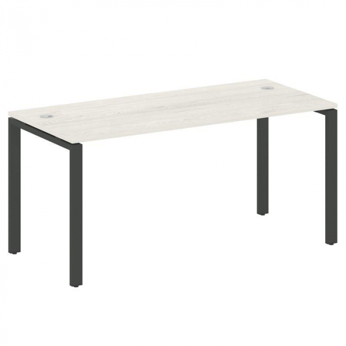 Метал Систем Стол письменный на П-образном м/к БП.СП-4 Дуб Наварра/Металл Антрацит 1600*720*750