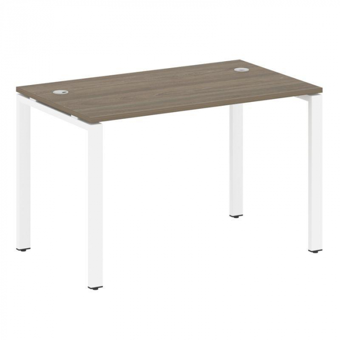 Metal System Стол письменный на П-образном м/к БП.СП-2 Вяз Благородный/Металл Белый 1200*720*750