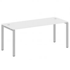 Metal System Стол письменный на П-образном м/к БП.СП-5 Белый/Металл Серый 1800*720*750