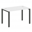 Metal System Стол письменный на П-образном м/к БП.СП-2 Белый/Металл Антрацит 1200*720*750