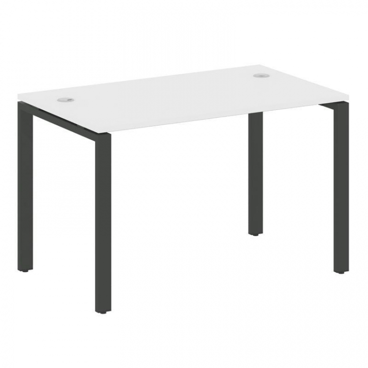 Metal System Стол письменный на П-образном м/к БП.СП-2 Белый/Металл Антрацит 1200*720*750