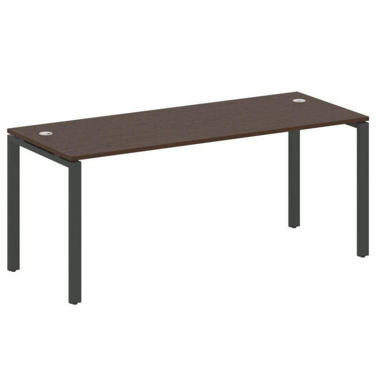 Metal System Стол письменный на П-образном м/к БП.СП-5 Венге Цаво/Металл Антрацит 1800*720*750