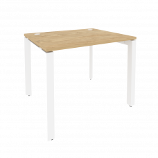 Onix Стол рабочий на П-образном м/к O.MP-SP-1.8 Тиквуд Светлый/Металл Белый 980*800*750