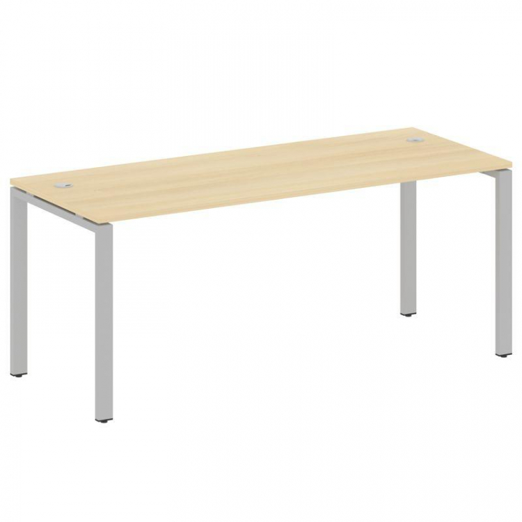 Metal System Стол письменный на П-образном м/к БП.СП-5 Акация Лорка/Металл Серый 1800*720*750